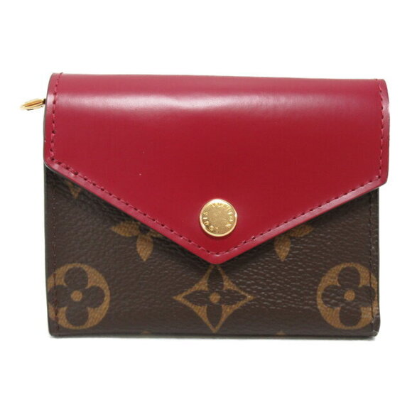 Louis Vuitton Handbags - Louis Vuitton Zoe Portefeuille Wallet Tri fold Brown Purple Fuchsia Pink